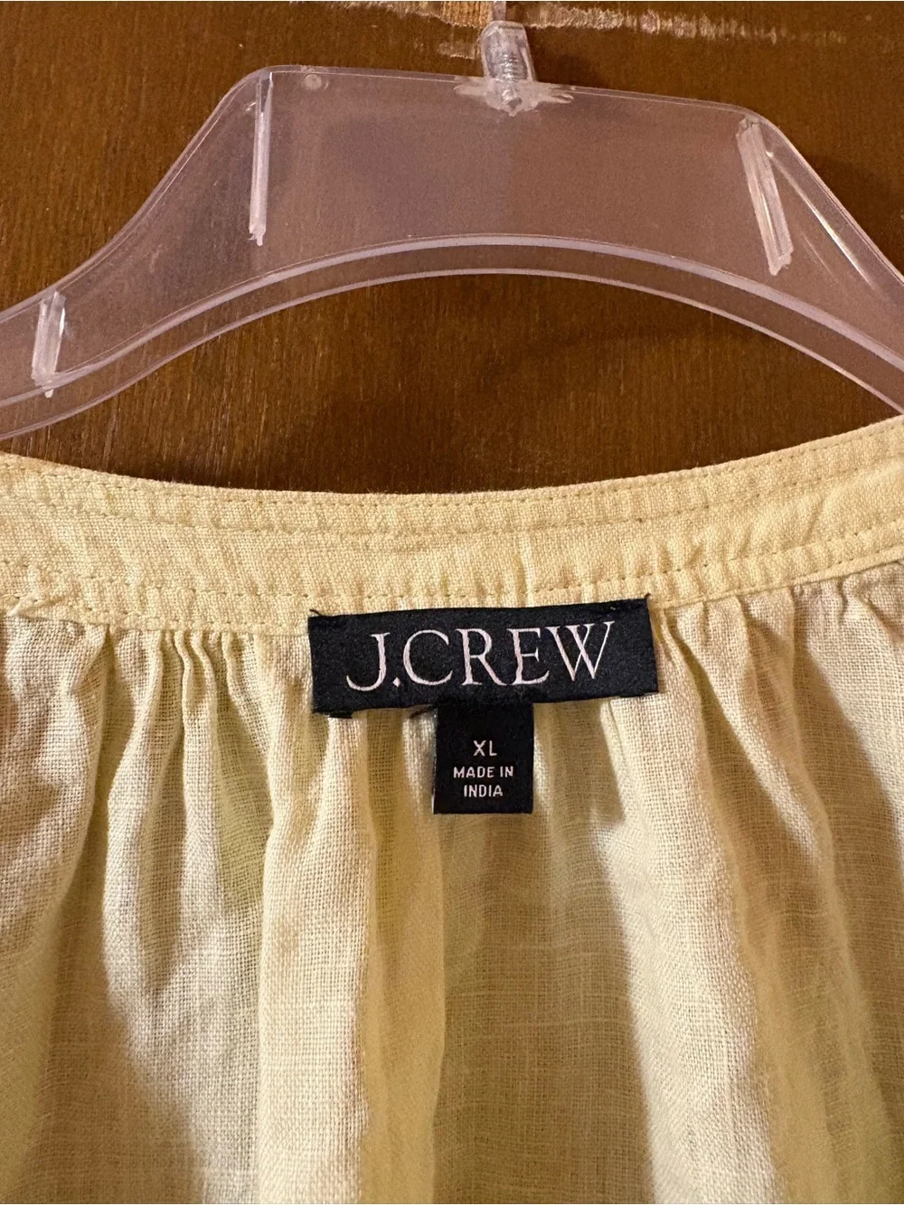 J. Crew Linen Cabana Maxi Dress in Yellow